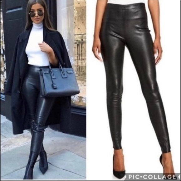 7 For All Mankind Pants - 7 for All Mankind Vegan Leather Leggings